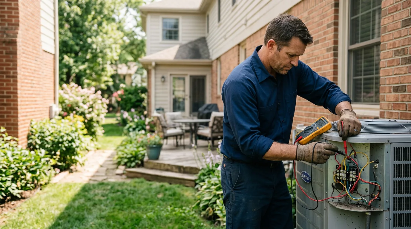 HVAC technician working near Waldron, WA